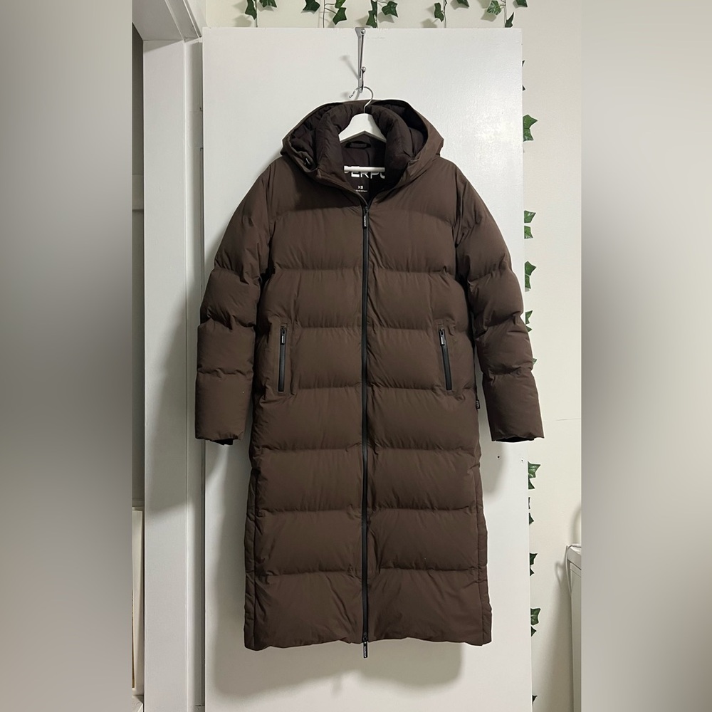 Tna The Super Puff₂o™ Long - Rainstop™ Sz XS Rich Mocha Brown - Picture 5 of 15